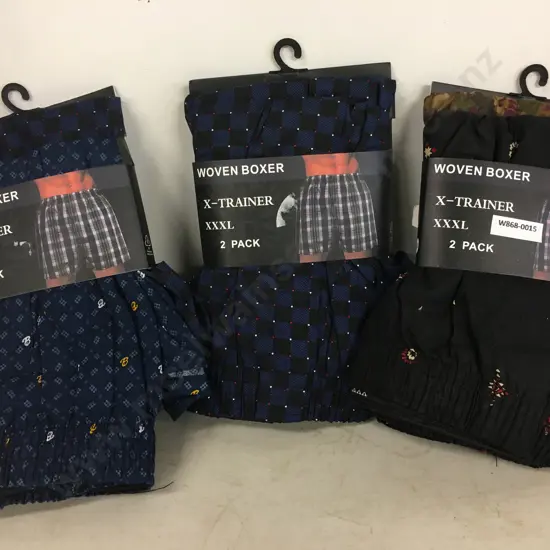 New Woven Boxer X-Trainer 3 x 2 Packs, Size XXXL